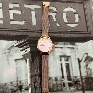 Fossil BQ3594 Laney Watch Wristwatch Rosegold